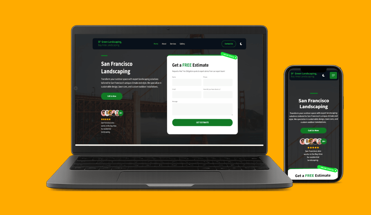 responsive website image